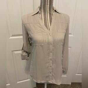 Oversized sheer blouse